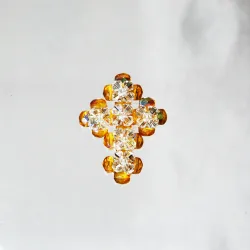  - Brooch Clarissa -  - Laiton argenté